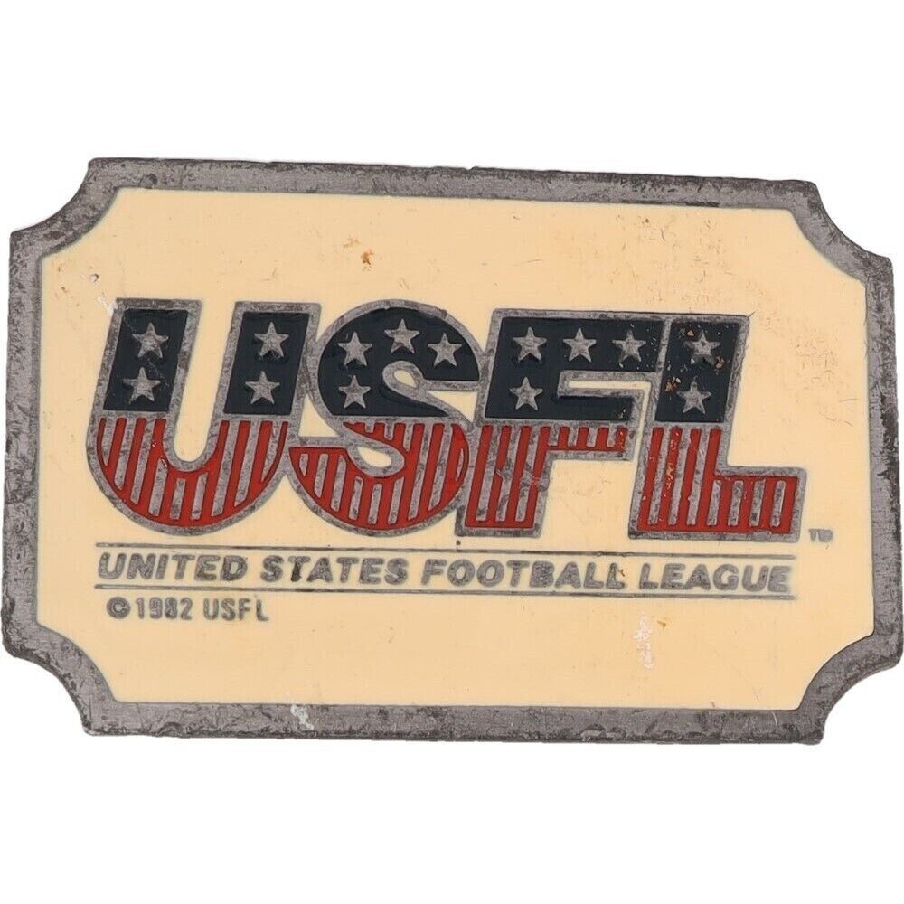 United States Football League USFL Sports Memorabilia 83 85 Vintage Belt Buckle
