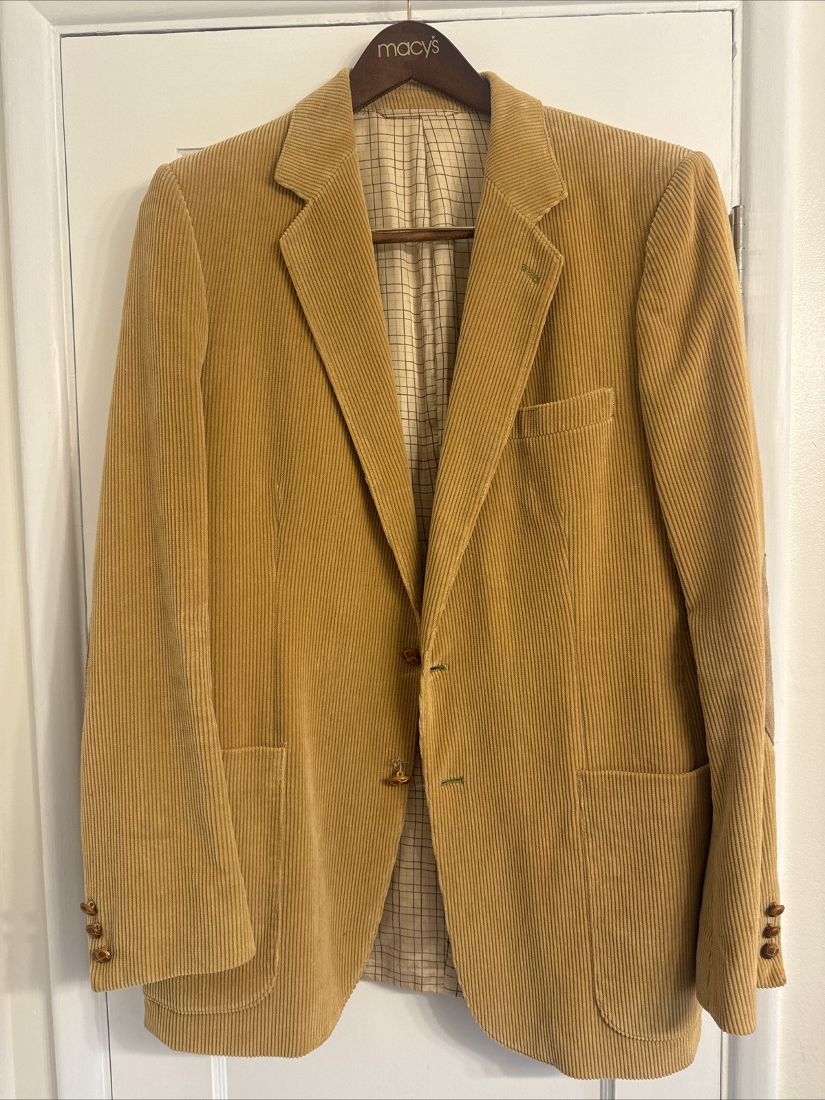Vintage Corduroy Blazer Coat Made In Romania