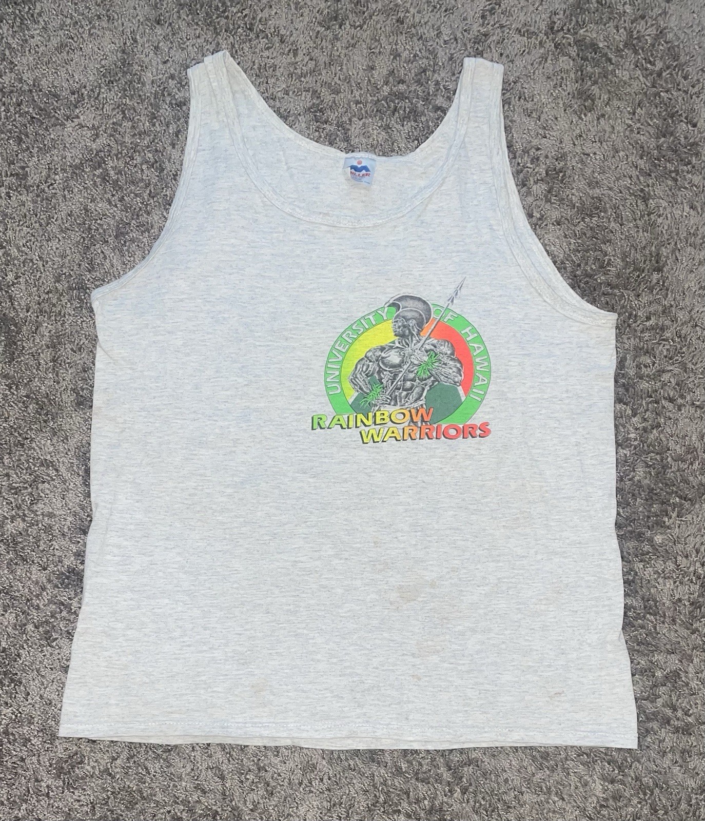 Vintage University Of Hawaii Rainbow Warriors Tank Top T-Shirt