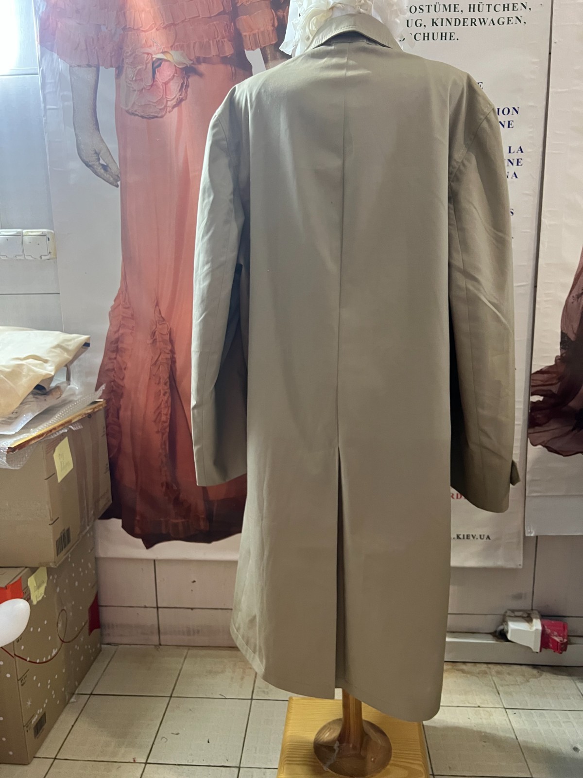 Vintage men’s raincoat, 1970-1980s, Romania.