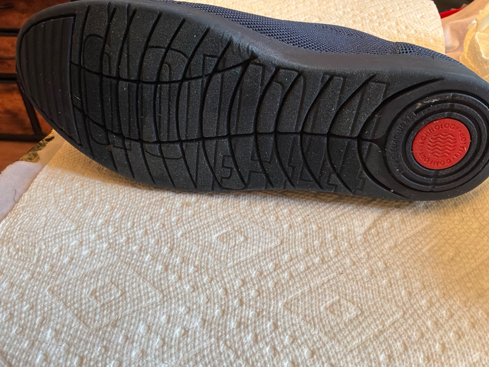 Fitlop blue canvas sneakers with confort technology 10 1/2 hard to find.
