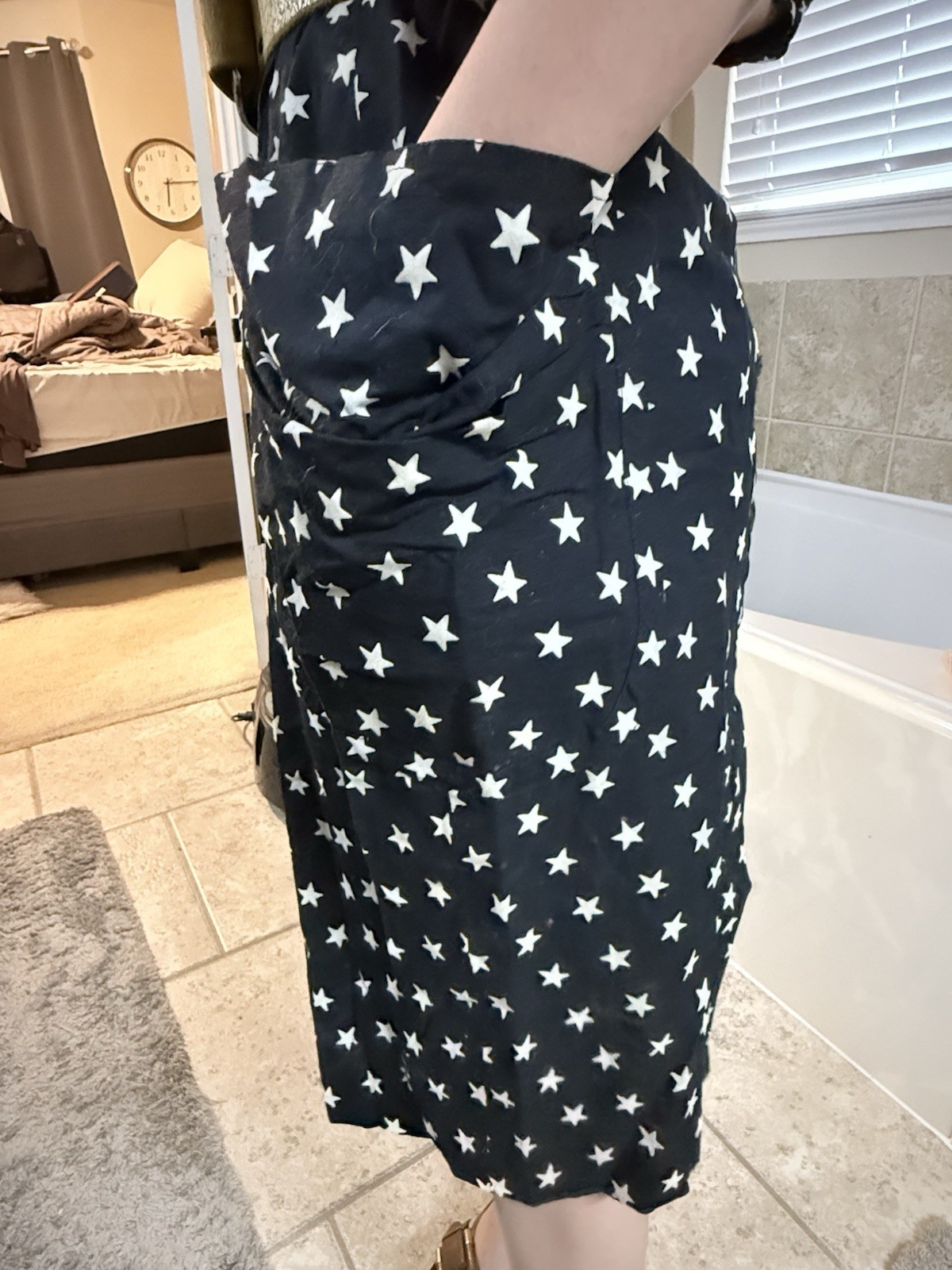 1980’s FENDI Knee Length Geometric Dress – UK 42