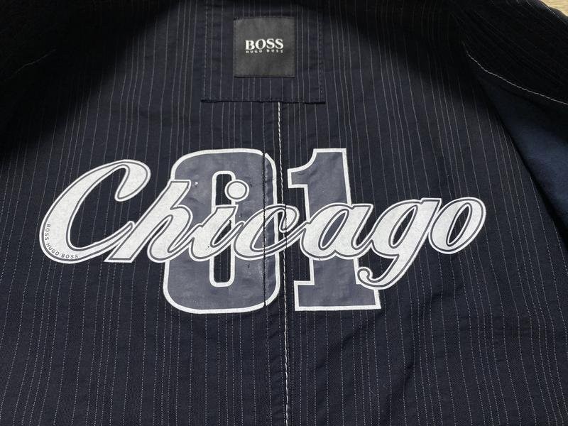 mens hugo boss navy cotton blazer 46