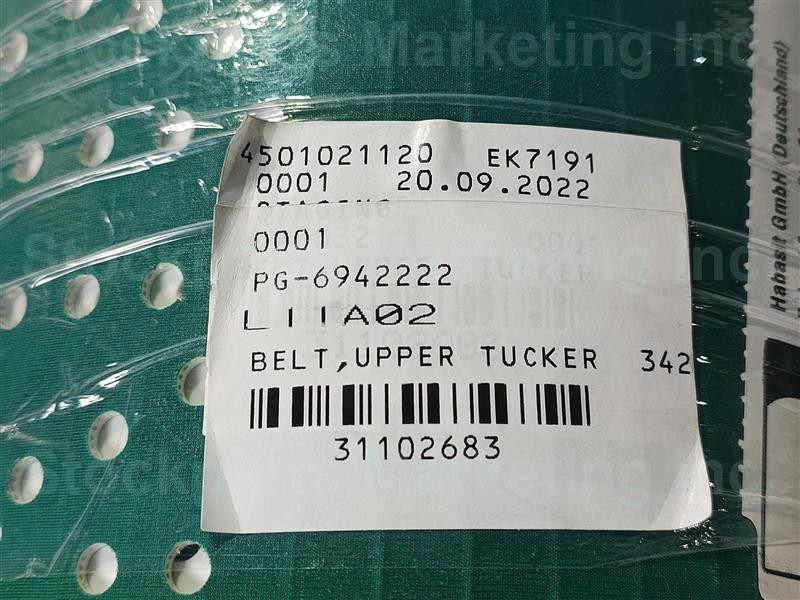 Habasit Upper Tucker Belt 30 Days Warranty Expedited Shipping!!!