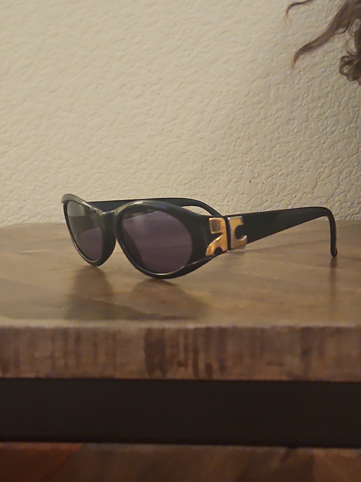 Vintage Courreges Paris Sunglasses Made in France Black