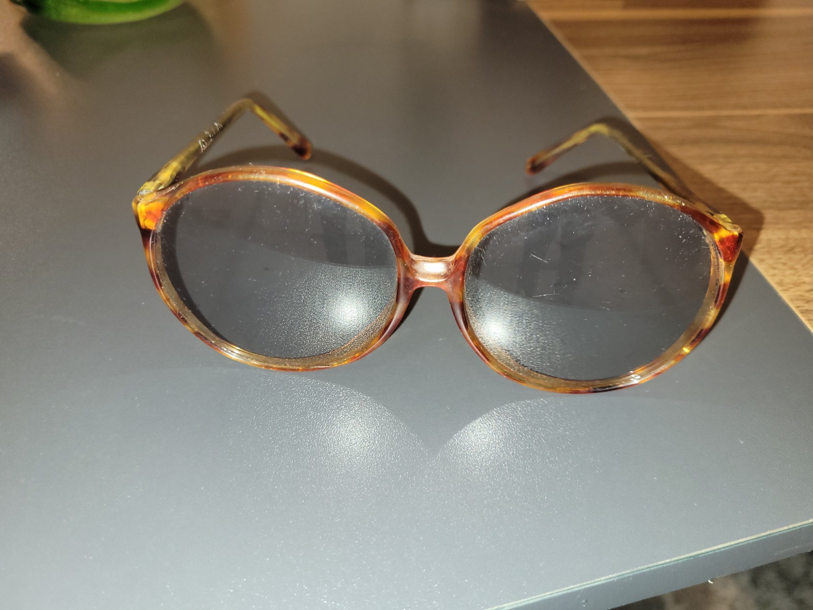 Vintage 1970’s 1980’s Italy Italian Caramel Orange Eyeglasses Retro Glasses