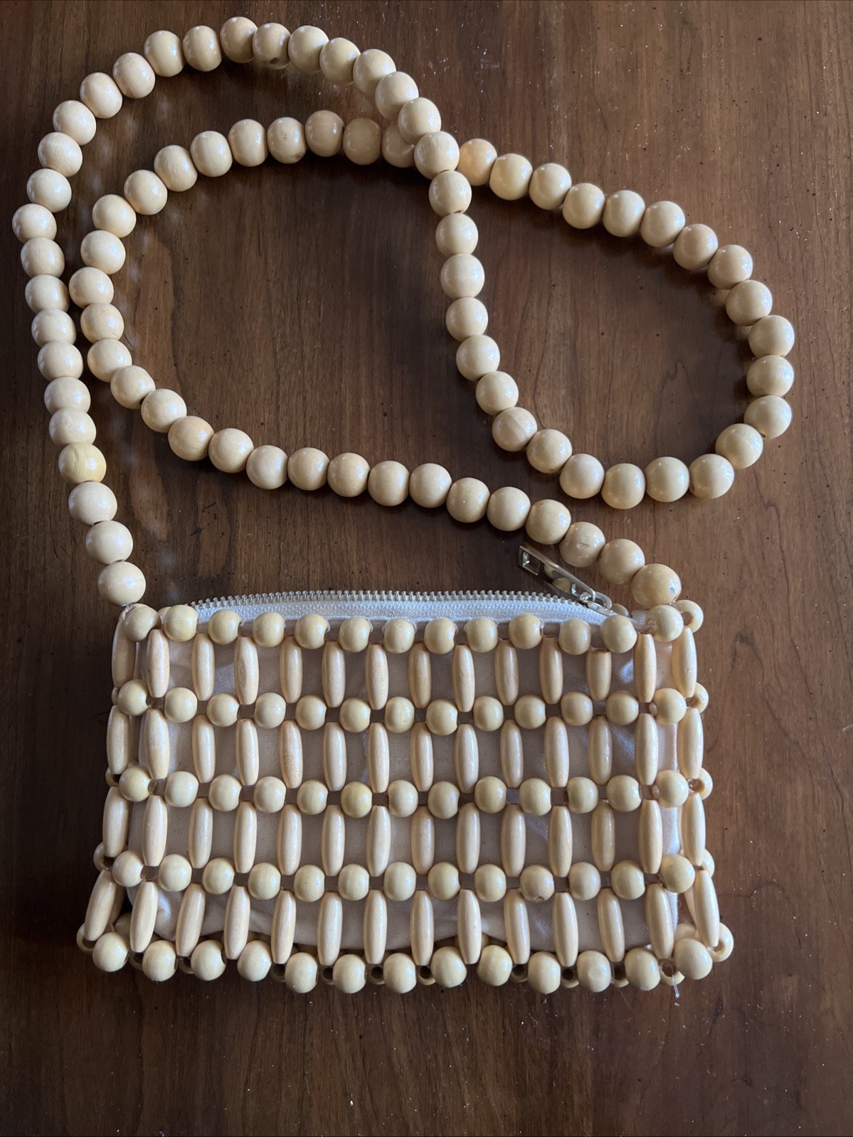 Wooden Bead Purse; Wonderful!