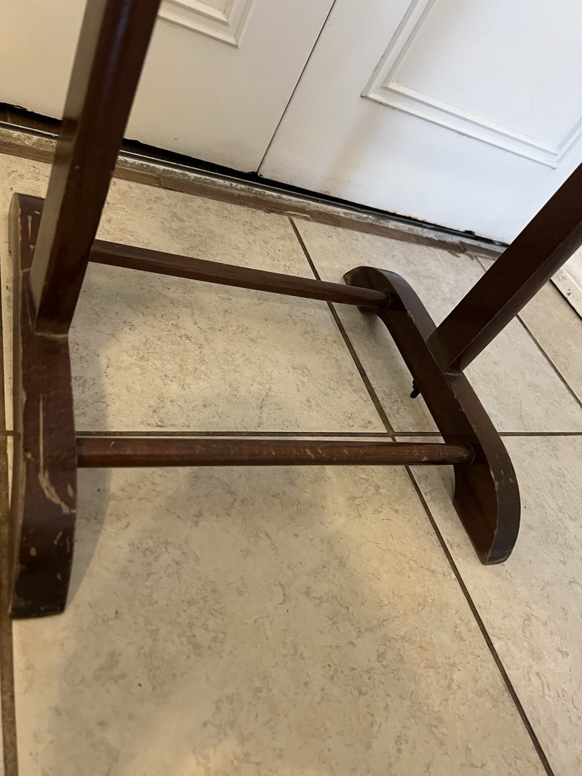 Vintage SPQR Modena Italy Wooden Valet Stand Gentleman Butler Clothes Rack MCM