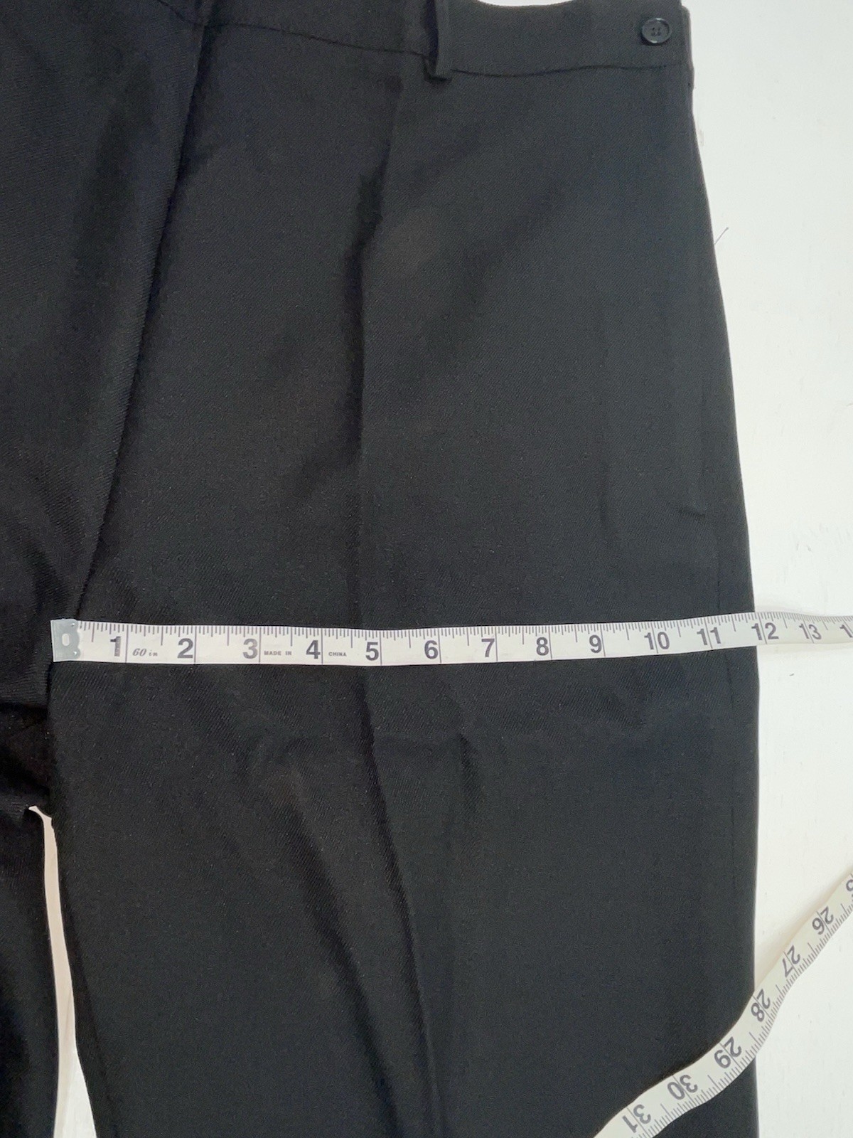 New Vintage Black Polyester Pants #L10 ZZ-9