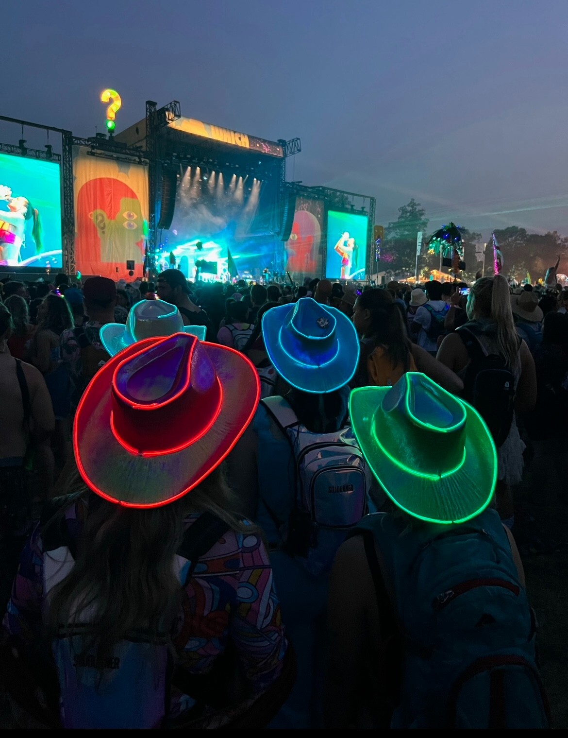 Neon Cowboy Hat – Bachelor Bachelorette Party Neon Rave Festival Party Space