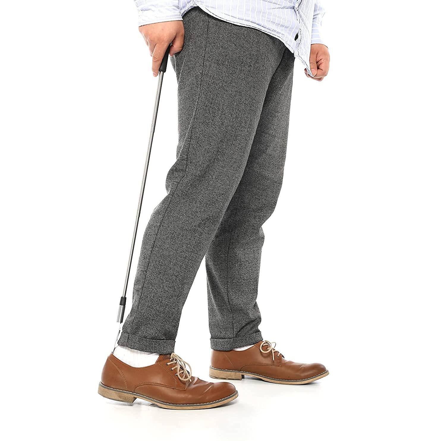 Long Handled Shoe Horn 16-31″ Adjustable Stainless Steel Telescopic Seniors