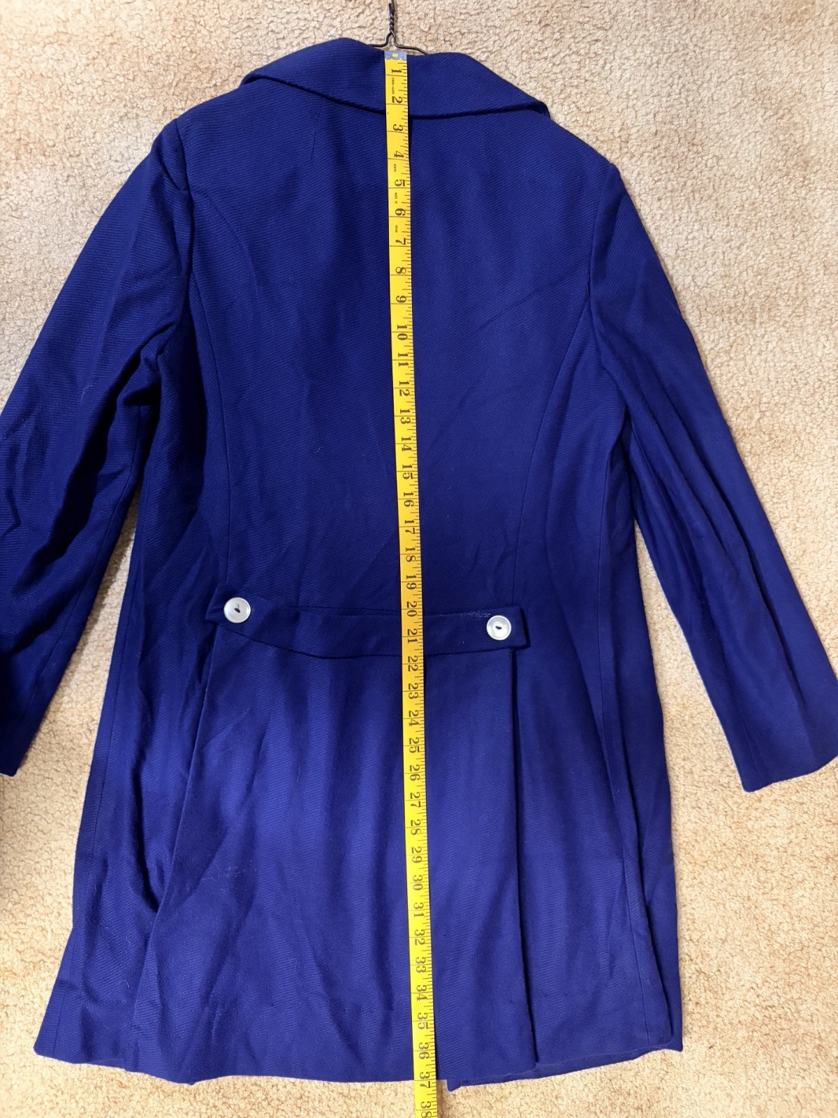 Carol Brent Vintage Blue Double Breasted Coat Original Style MPN 752304