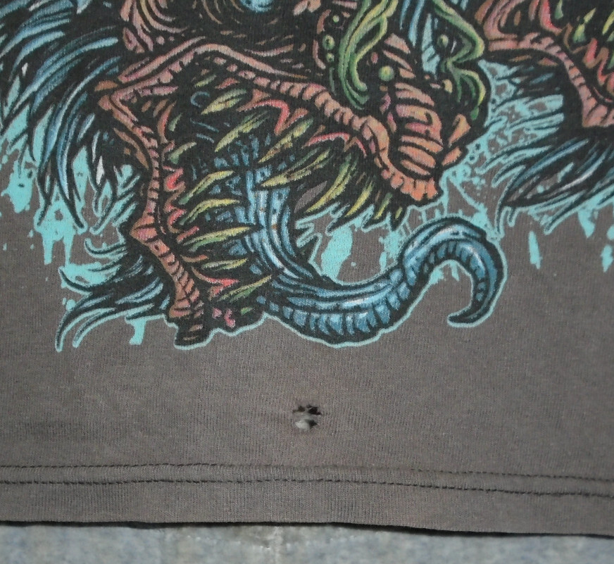 Vintage Y2K Trivium Viking Dragon Graphic T-Shirt Men Medium