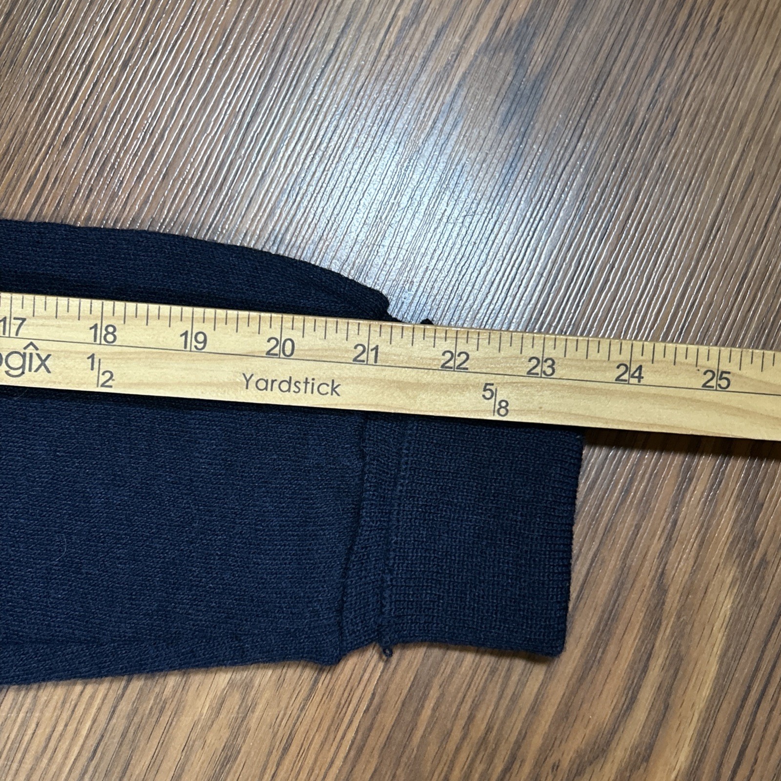 Vintage 50s 60s Sarby Johnny Coat 100% Wool Zip Up Cardigan Sweater Navy Sz 40 S