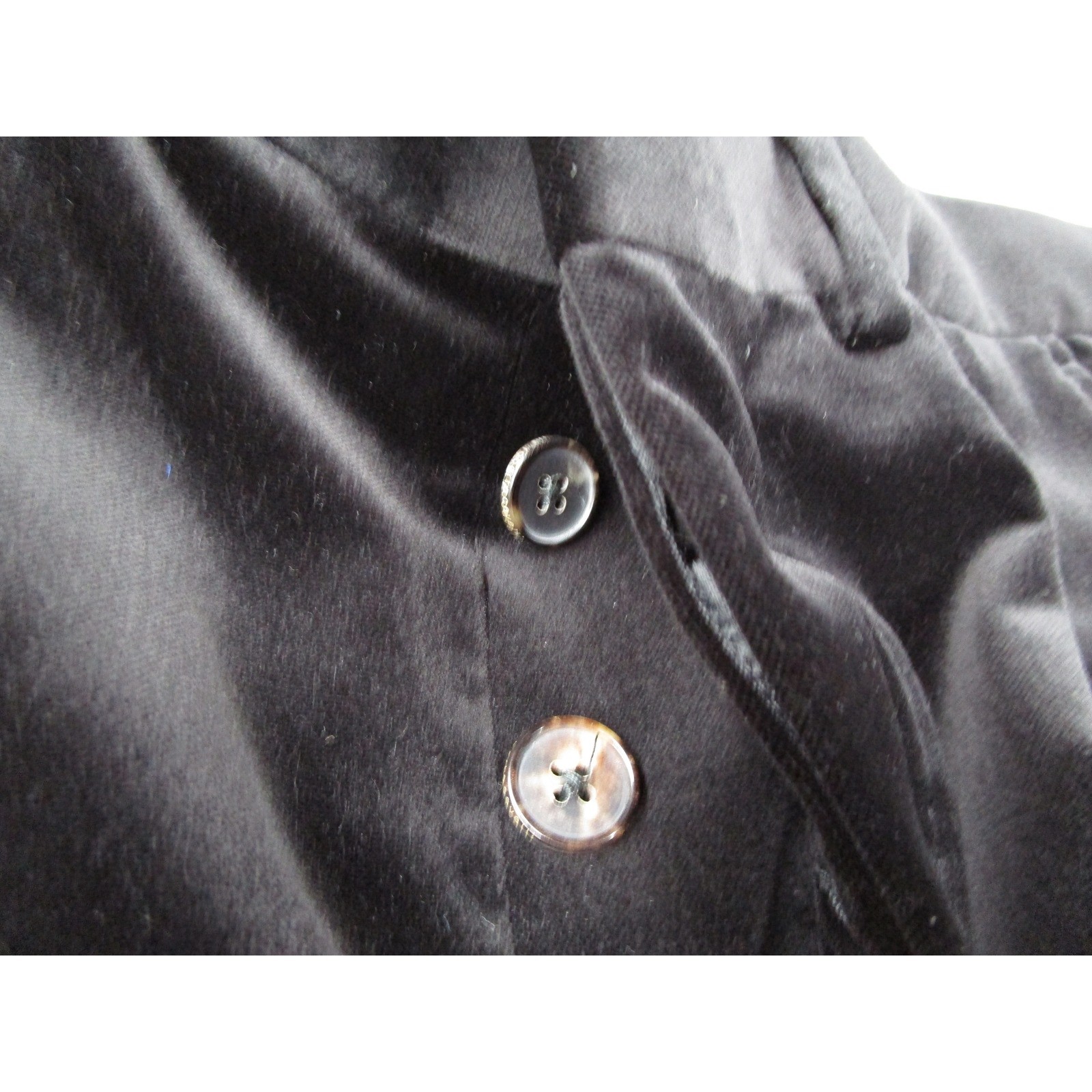 Roberto Cavalli Mens 48 IT Black Velvet Suit 2 Button CUX820I Made in Italy