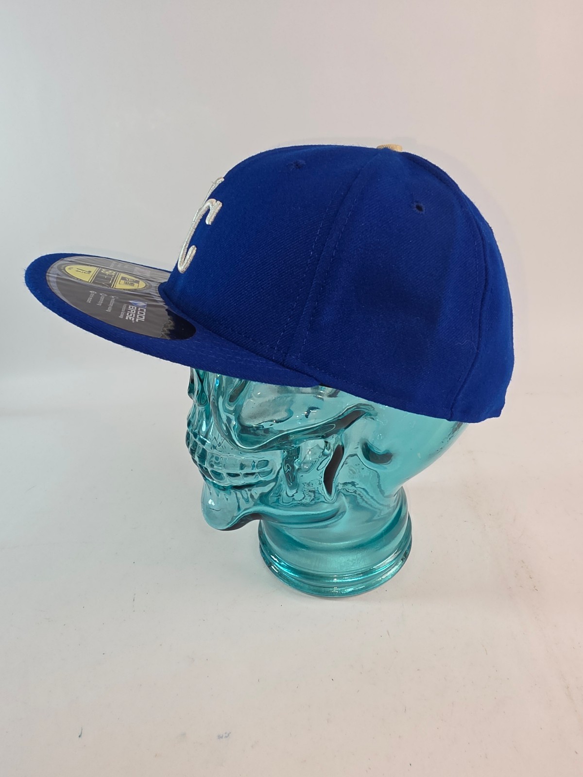 Kansas City Royals New Era 59FIFTY Fitted Hat Blue MLB Baseball Cap Size 7 3/4
