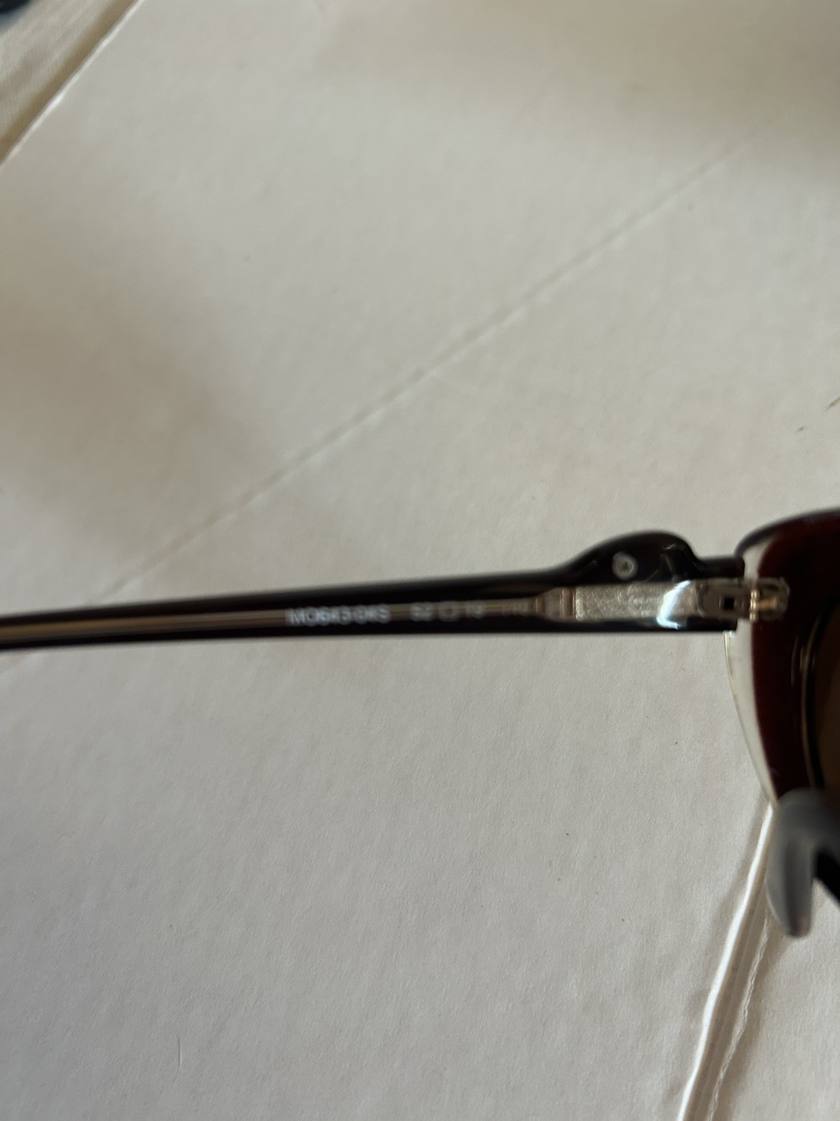 Moschino Vintage 90s Oval Matte Brown Sunglasses Moschino Bubble Logo