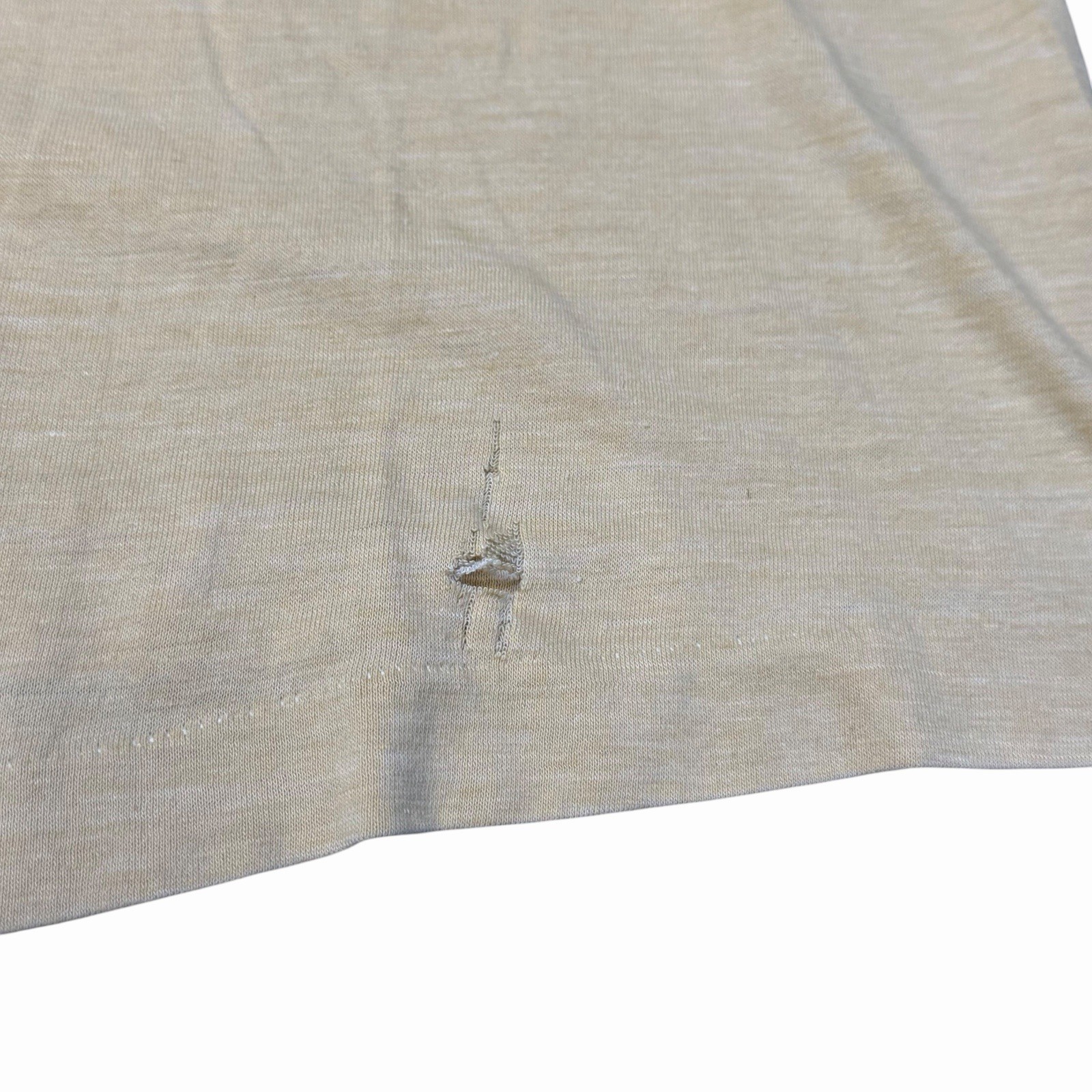 VINTAGE 70s 80s RINGER T-SHIRT Size Small 16”x25” Arkansas Is A Natural Tee