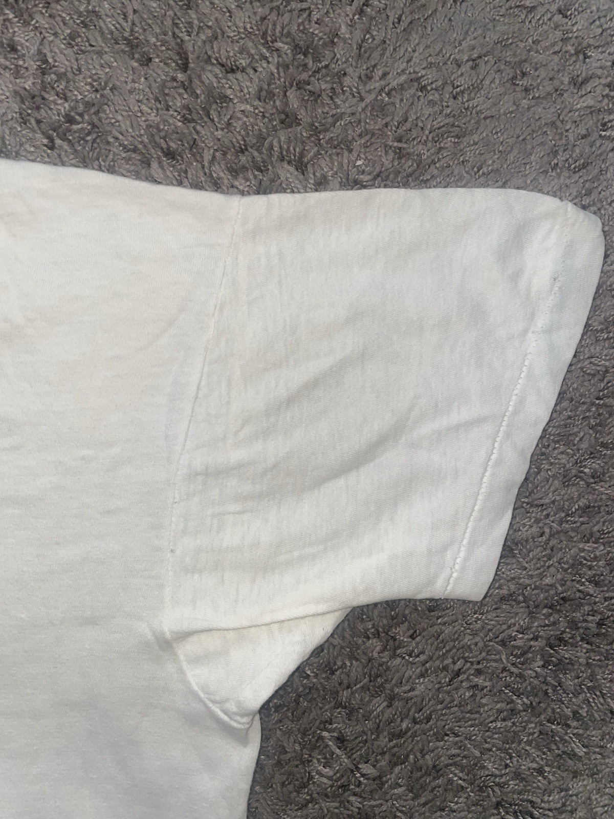 Vintage 80s Fruit Of The Loom White Blank T Shirt