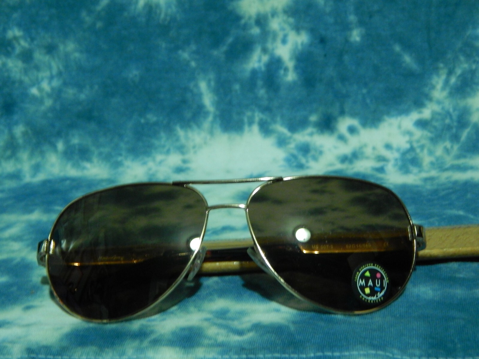 Maui and Sons 100% UV Protection Polarized Aviator Sunglasses Vtg Shades 😎