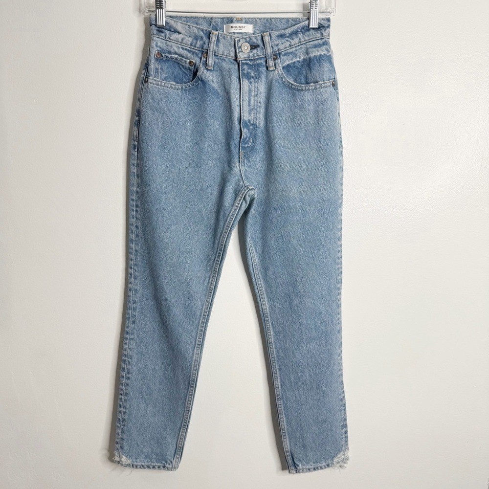 Moussy Vintage Denim Marksville Boy Skinny Jeans in Blue Size 25