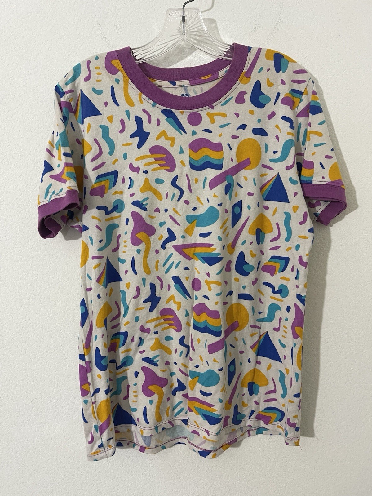 Mokuyobi Men’s Shirt S Multi Color Retro Geometric S/S