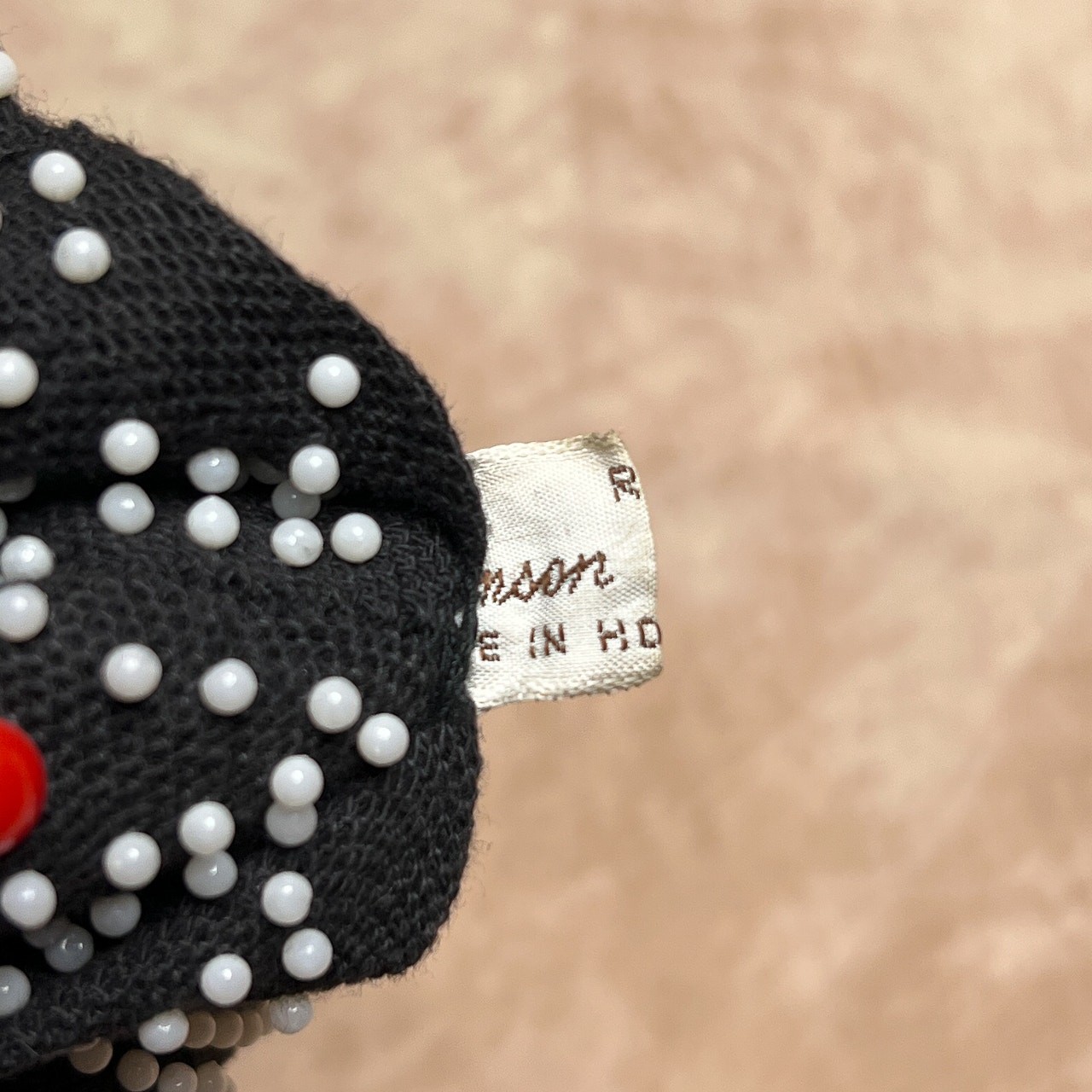 Vintage 70s Emson Candy Dot Beaded Mini Clutch Bag Rainbow Multicolor Retro Mod