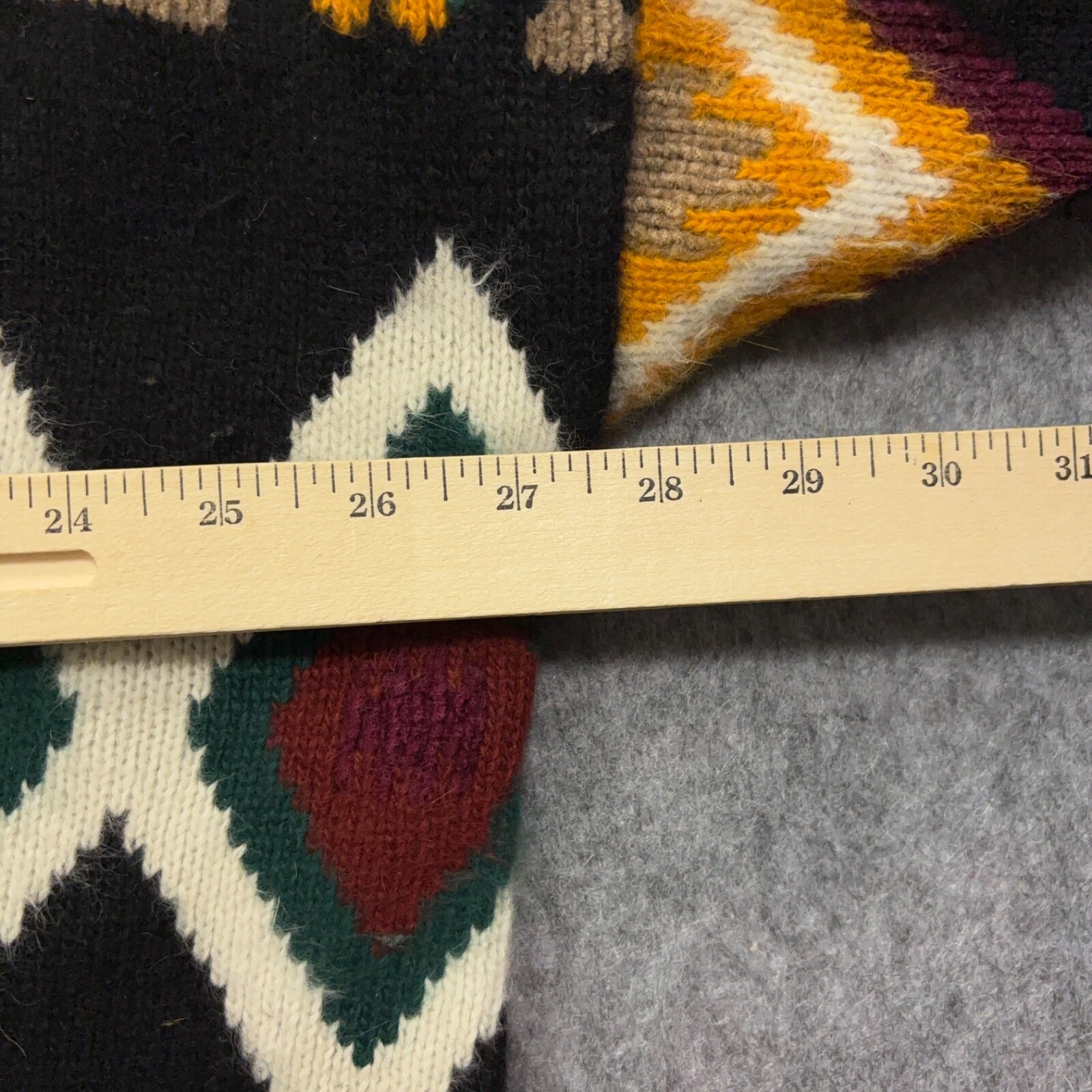 Vintage Rafaella Cardigan Sweater Women’s 3XL Angora/Lambswool Blend Aztec Print