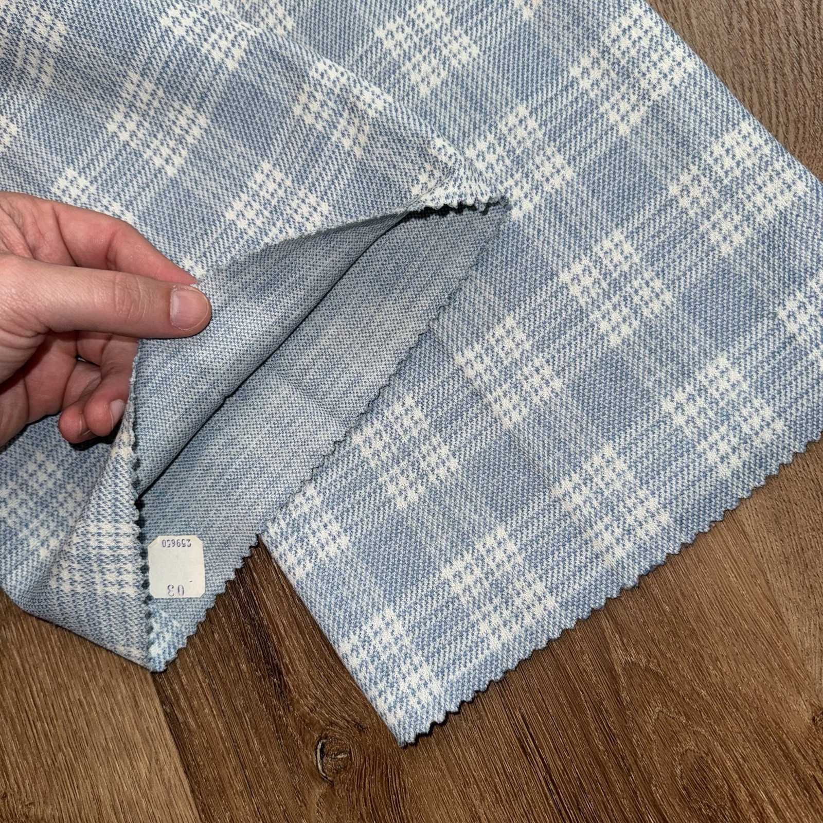 NOS Jantzen Bell Bottom Pants Vtg 60s 70s Deadstock Disco Plaid Mens 32 Unhemmed