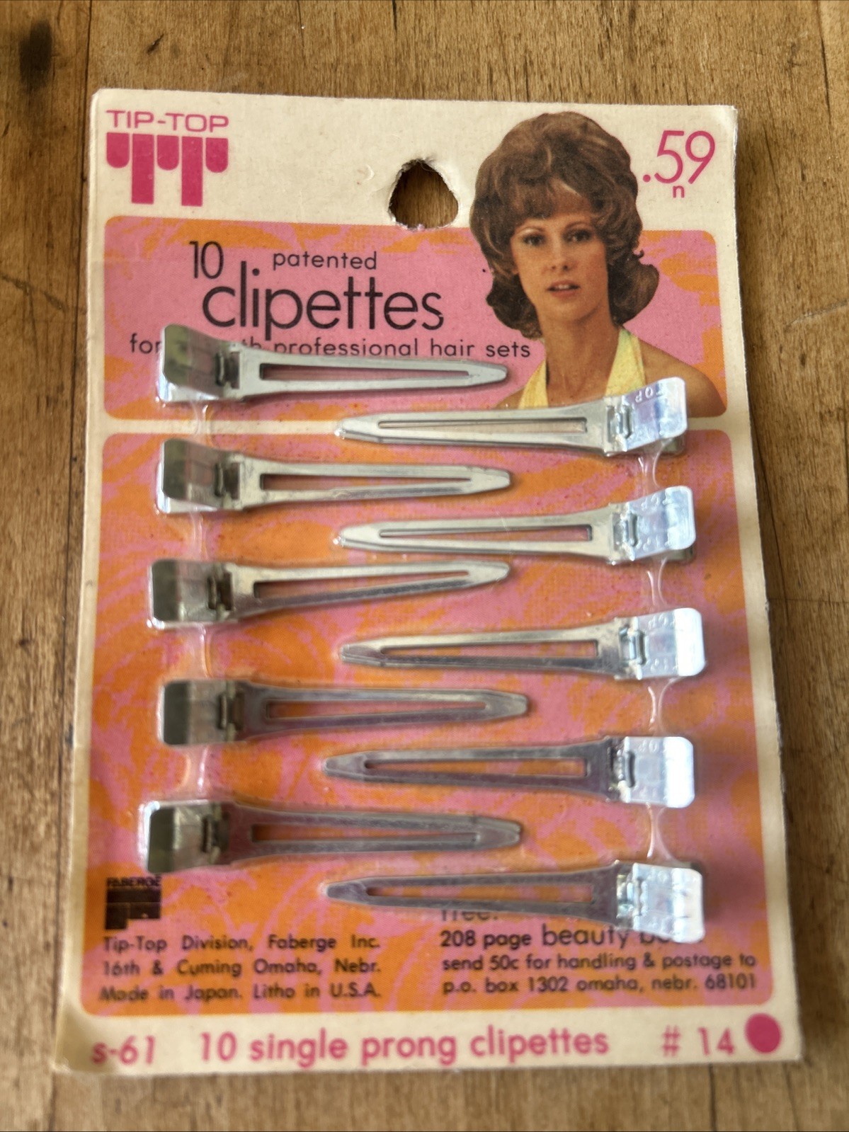 VINTAGE Tip-Top Clipettes Hair Clips New Old Stock 50’s & 60’s MID CENTURY*MCM*