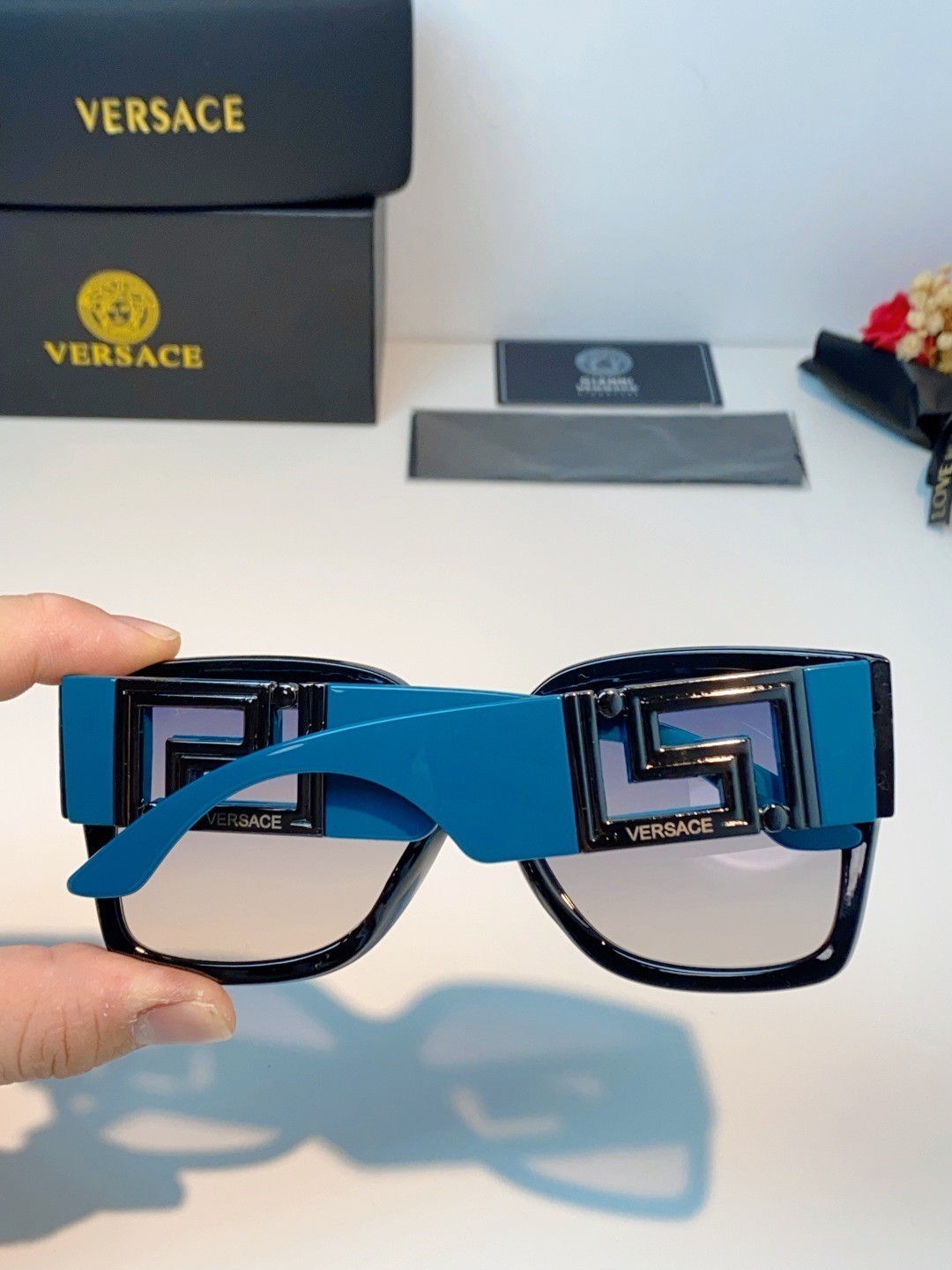 Versace classic retro square frame women’s sunglasses
