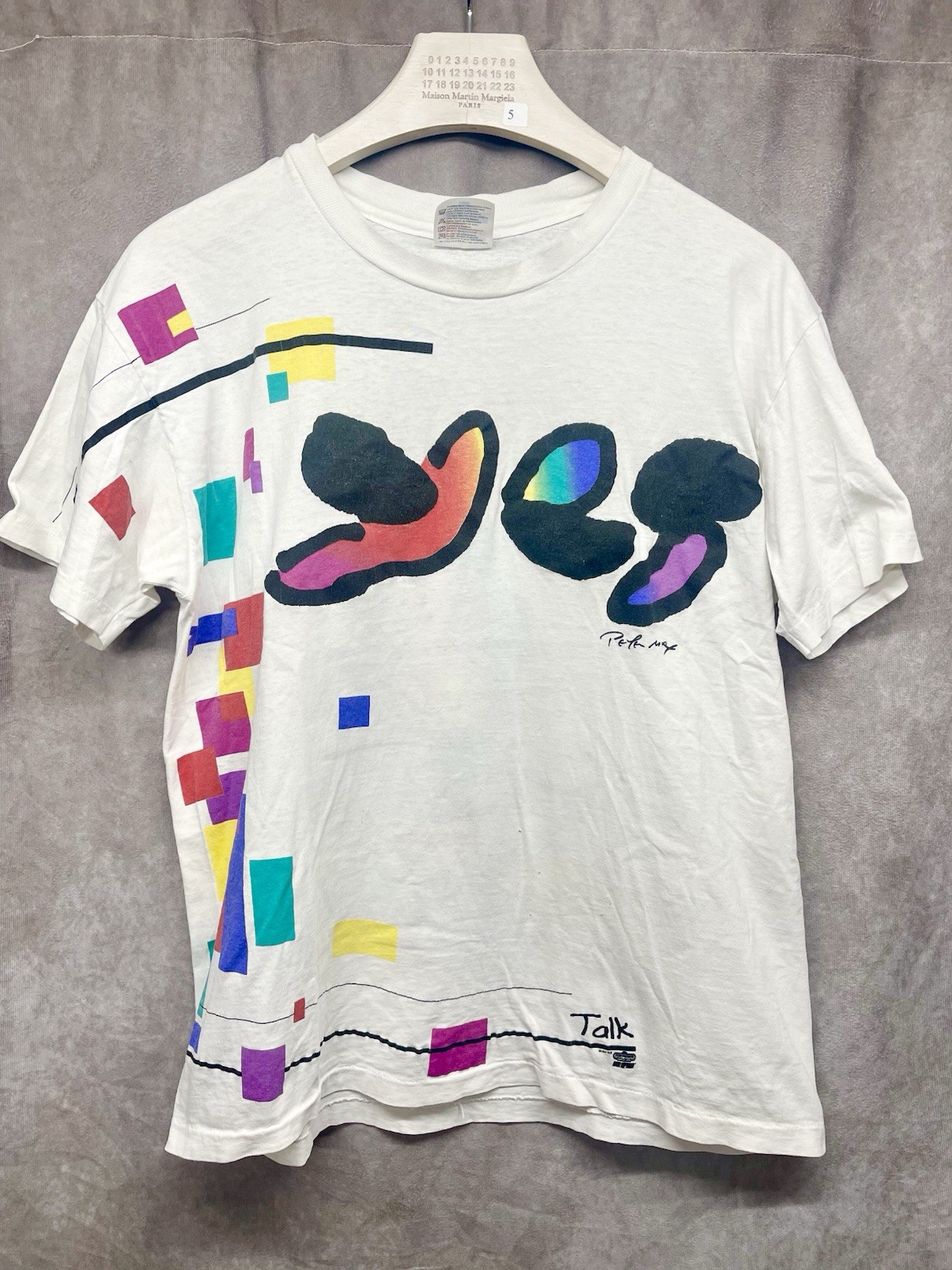 VINTAGE 1994 YES TALK PETER MAX WORLD TOUR BAND T-SHIRT L