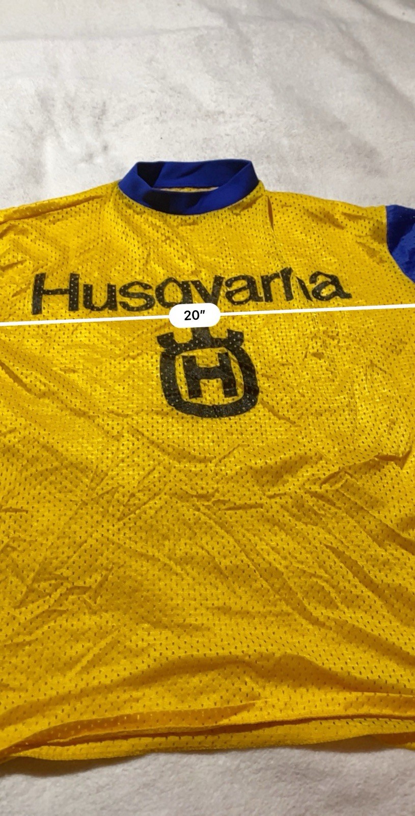 vintage 70s HUSQVARNA HUSKY MOTOCROSS JERSEY VIKING Sz Small Longsleeve