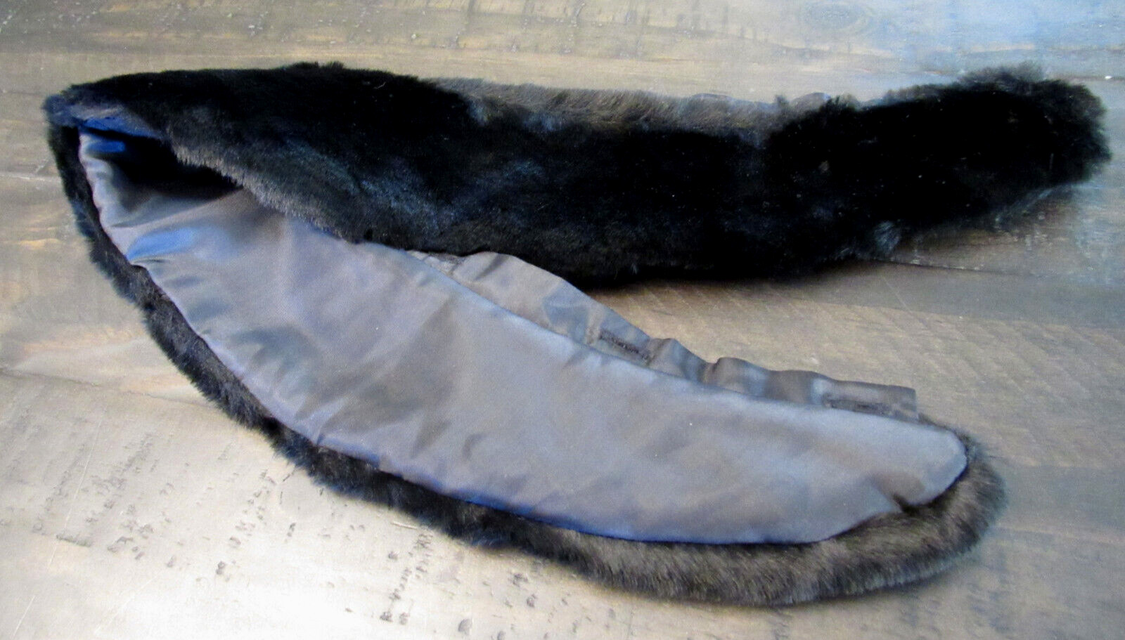 Vintage Black Fur Detachable Collar Neck Warmer