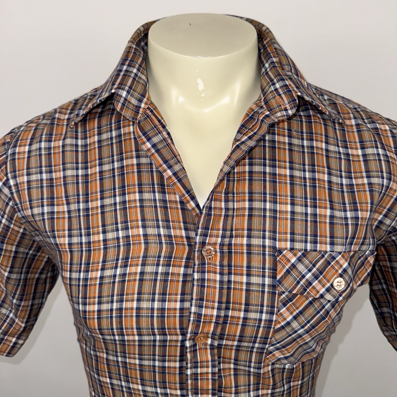 Vtg 70s Wedgefield Shirt Rockabilly Disco Dazed & Confused Hipster Mens Medium