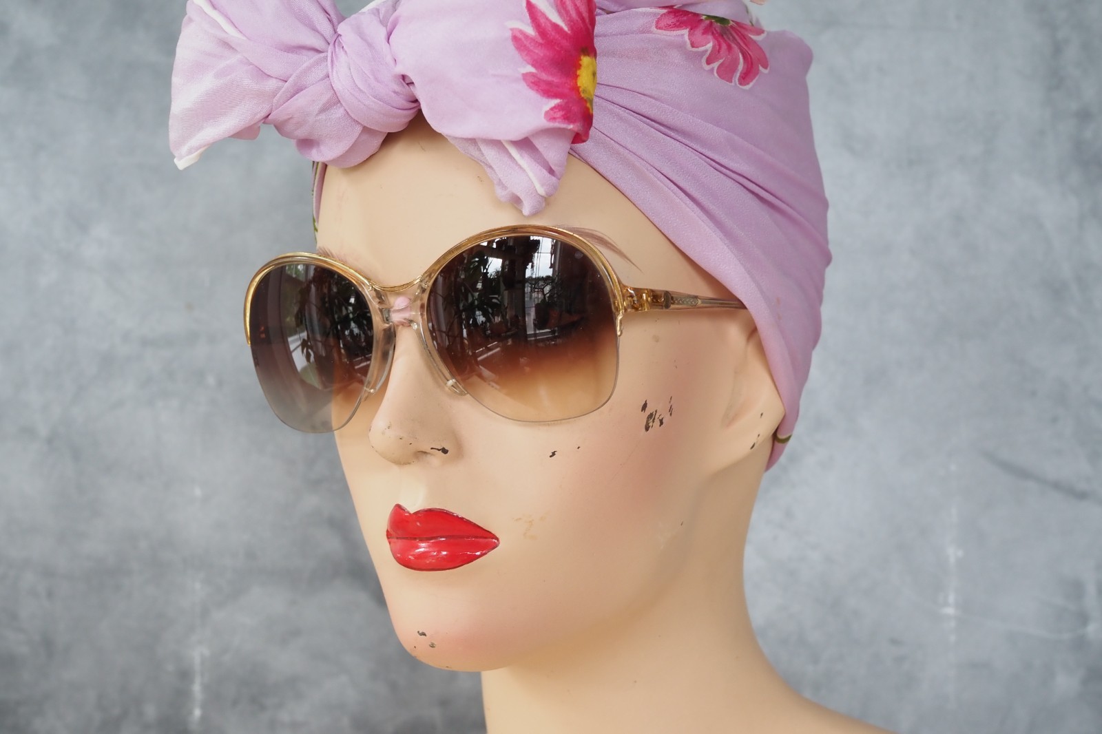 Vintage Bill Blass 1970s Sunglasses Disco retro Grandma Chic multi-color France