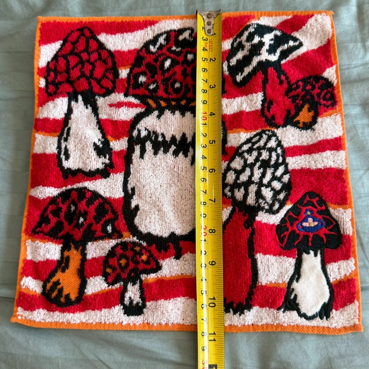 Vivienne Westwood Mushroom Orb Logo Terry Cloth Hand Towel Handkerchief Vintage