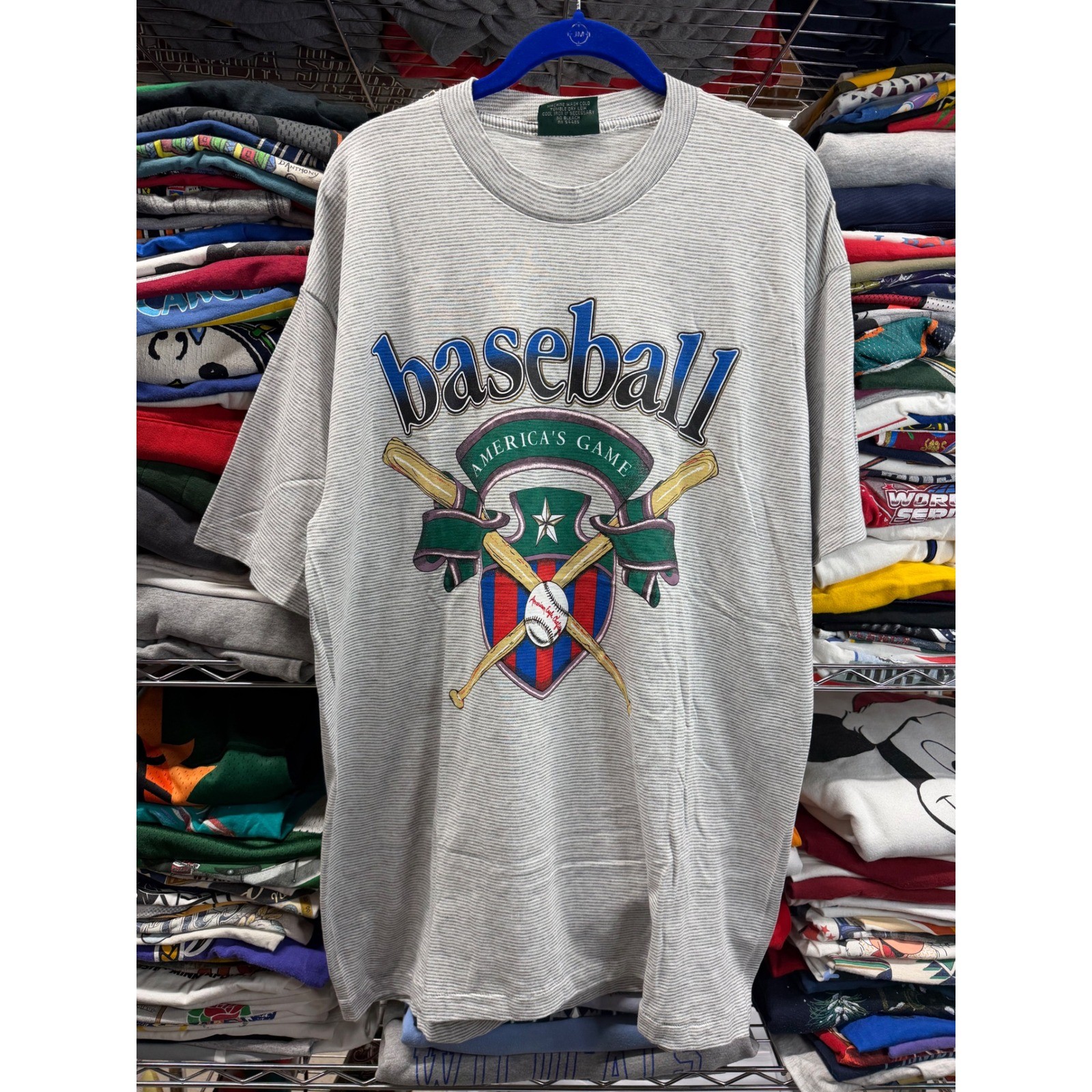 Vintage American Eagle Outfitters AEO Baseball America Game T-Shirt Grey XL USA