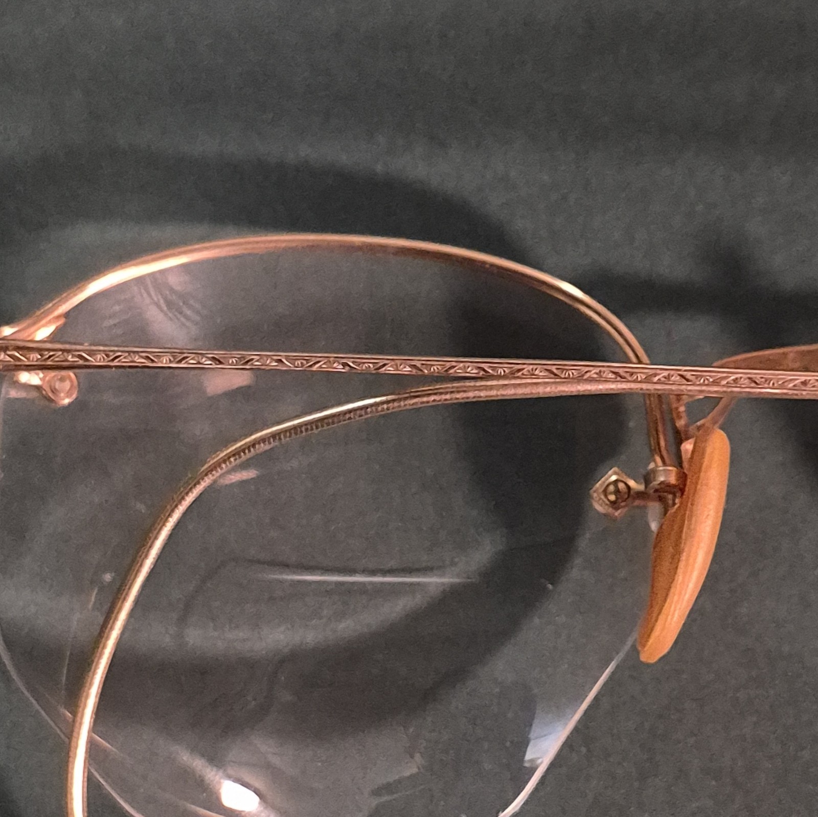 AO Rimless Wire Rim Gold Filled Eyeglasses Art Deco 1940s 1/10-12K GF