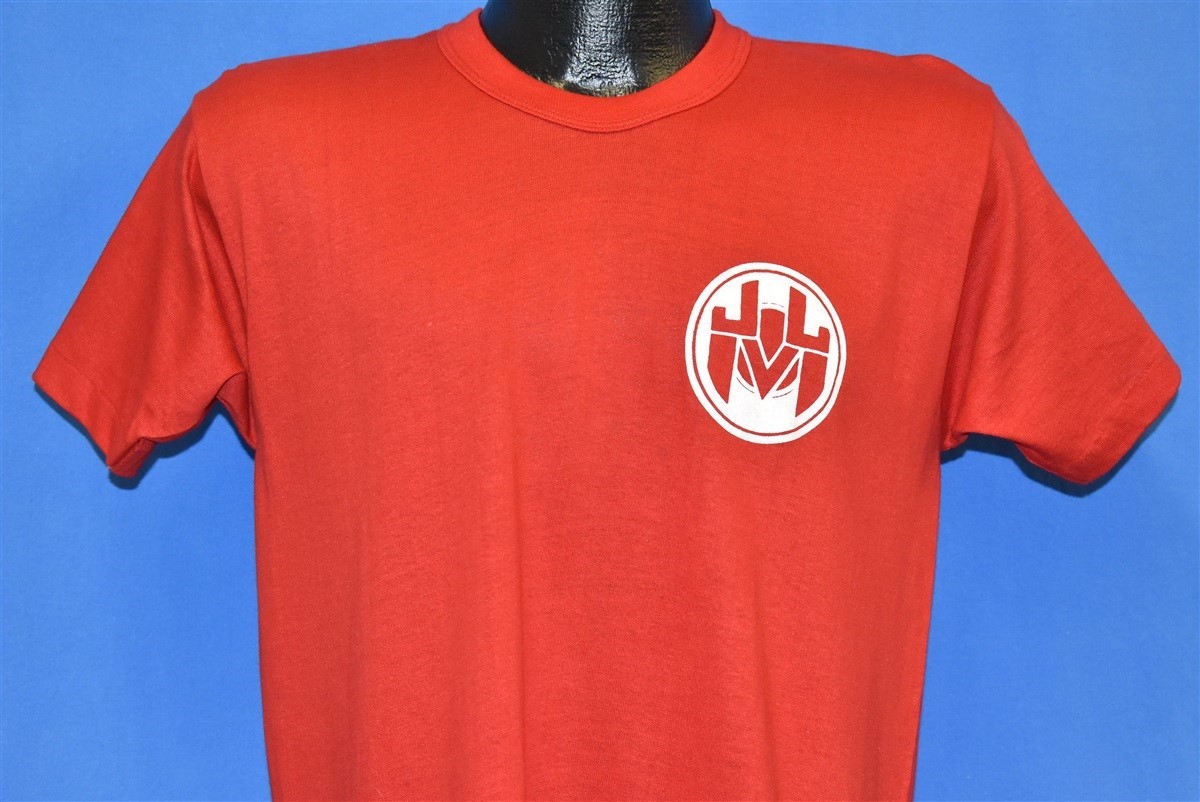 vtg 70s A&M RECORDS TRUMPET RUSSELL ATHLETIC A M RED COTTON AM t-shirt MEDIUM M