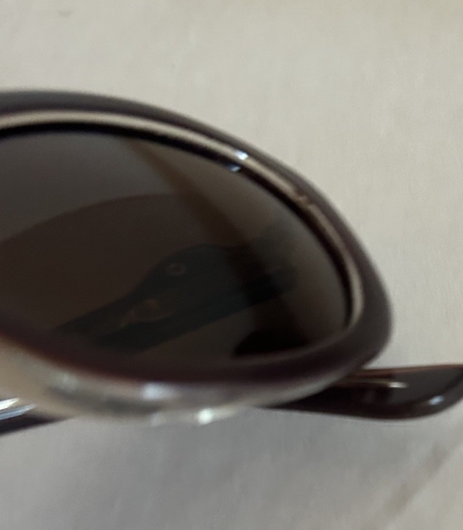 Moschino Vintage 90s Oval Matte Brown Sunglasses Moschino Bubble Logo