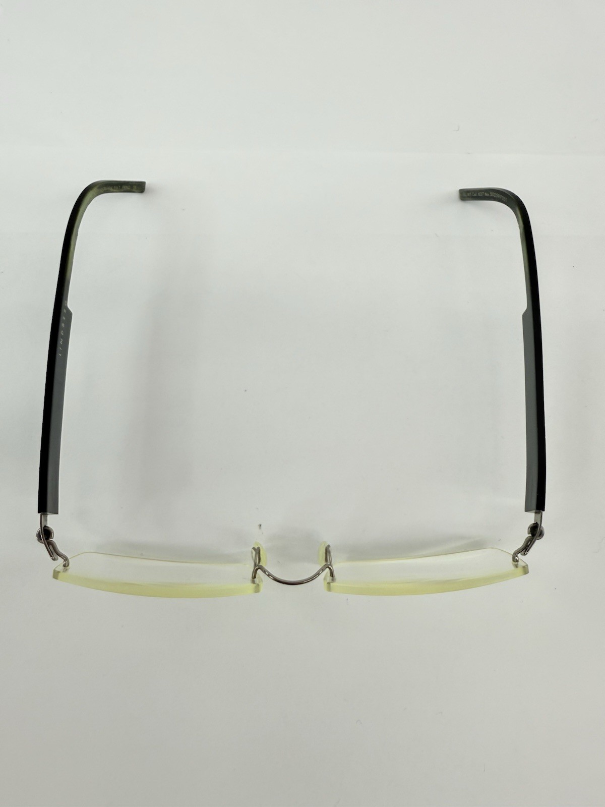 Vintage Lindberg Spirit Titanium 2210 Eyeglass Frame 145mm Col. K27 Black W/ Rx