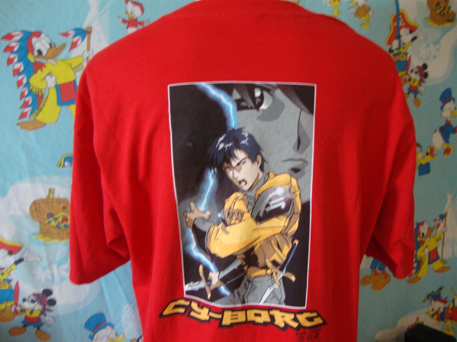 Vintage Cy-Borg Anime Japanese 2000 T Shirt Size XL