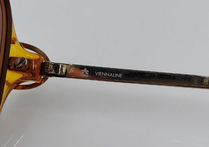 Vintage Viennaline 3076 30 Brown Oval Sunglasses Austria FRAMES ONLY