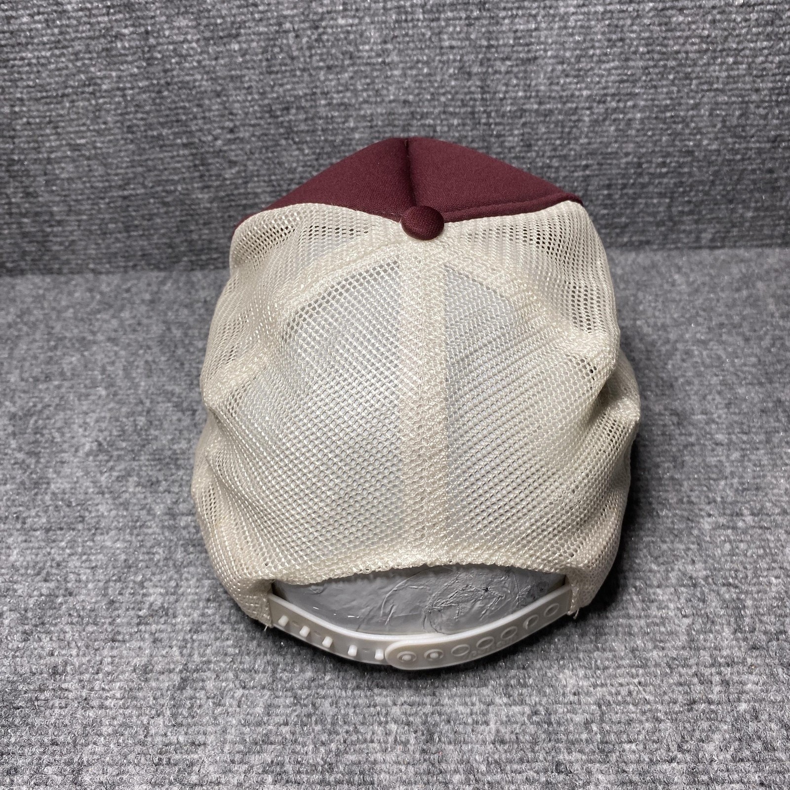Vintage Sportcap Hat Mens OSFA Maroon Cheers Boston Trucker Snapback Mesh Back