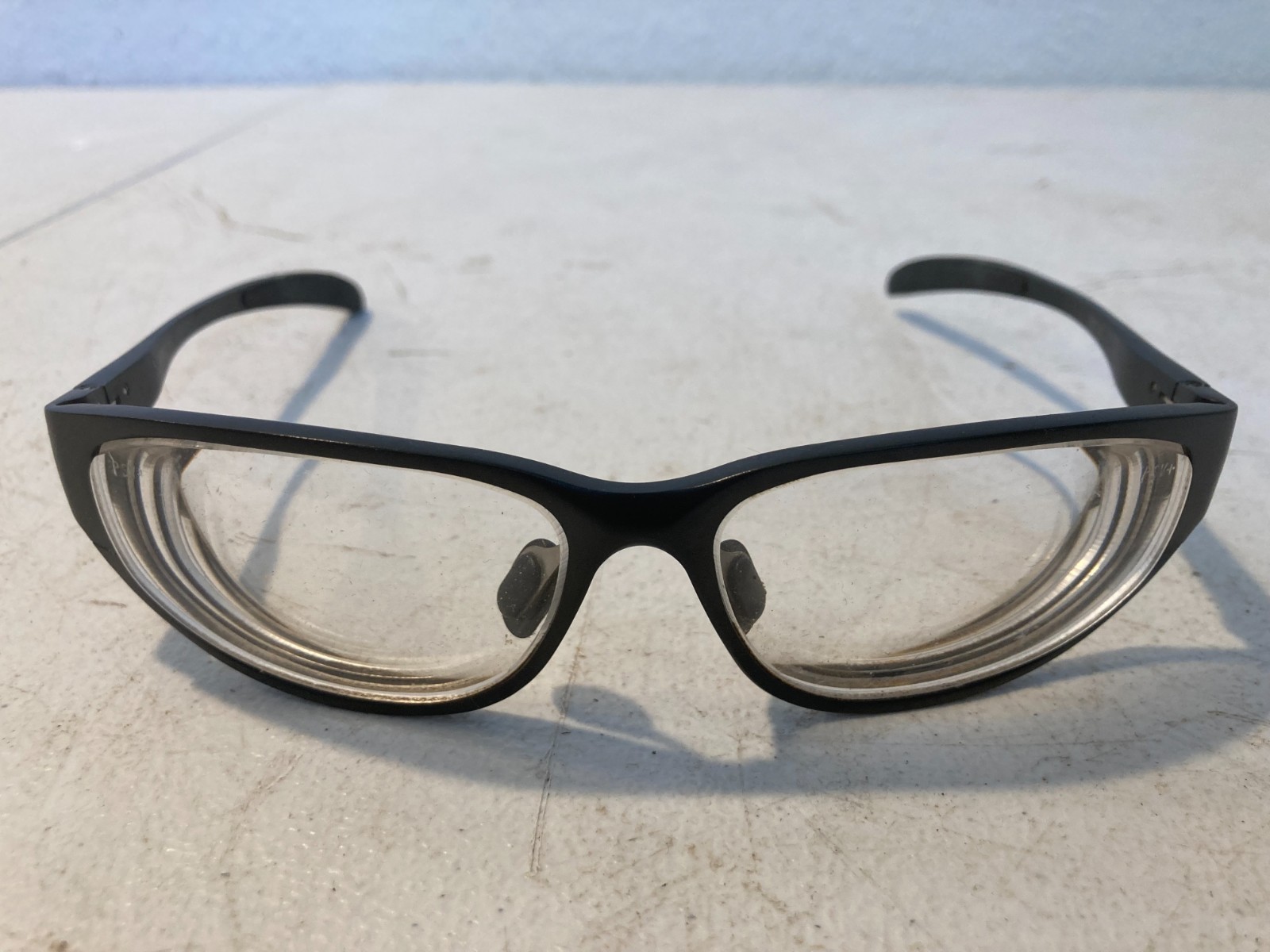 2 Pairs Vintage Sport Wrap Sunglasses Silver Smoke & Black Clear Lens Eyewear