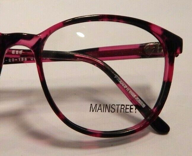 Vintage MAINSTREET 229 Purple Amber 52/20 Eyeglass Frame New/Old Stock #293