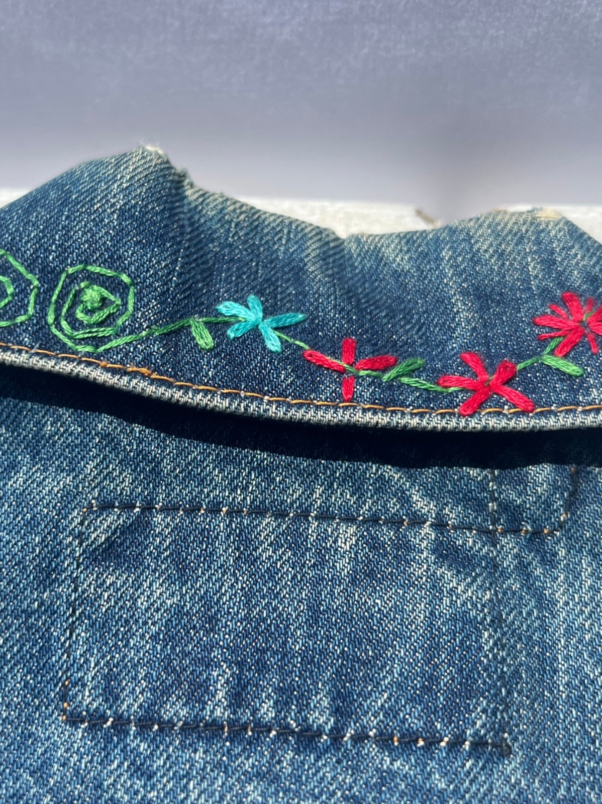 70s Levi’s Big E Custom Embroidered Denim Jacket