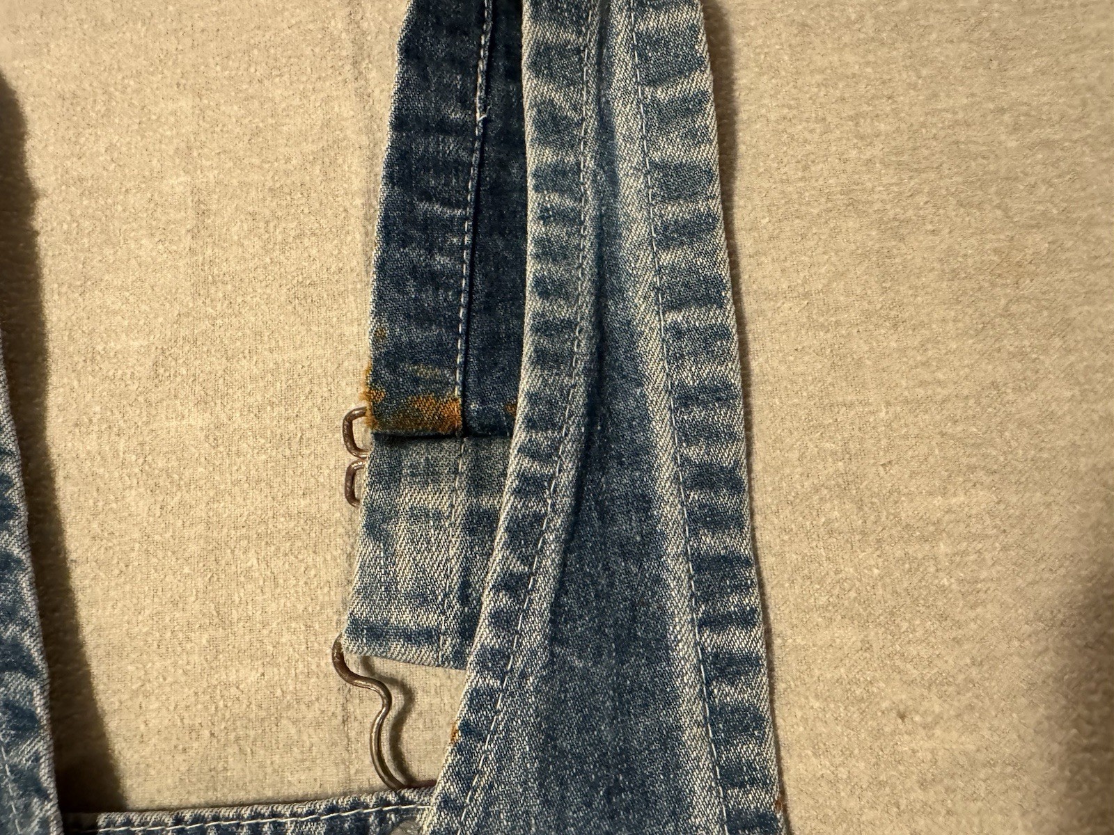 Vintage USA OshKosh B’Gosh Vestbak Denim Overalls Jumper Dress Small Grunge 90s