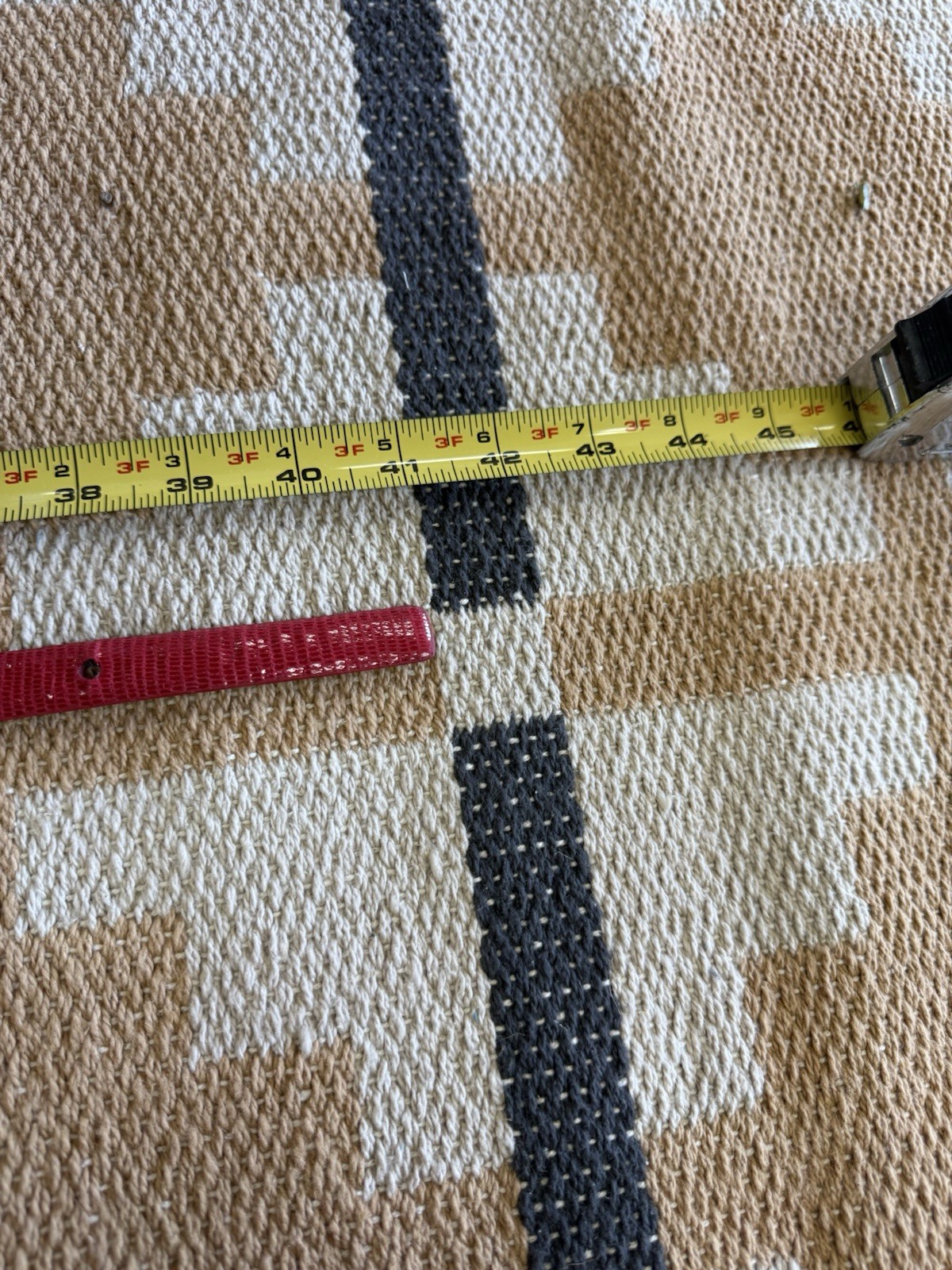 Vintage Red Belt With 5 Lengths No Brand 41 Inches